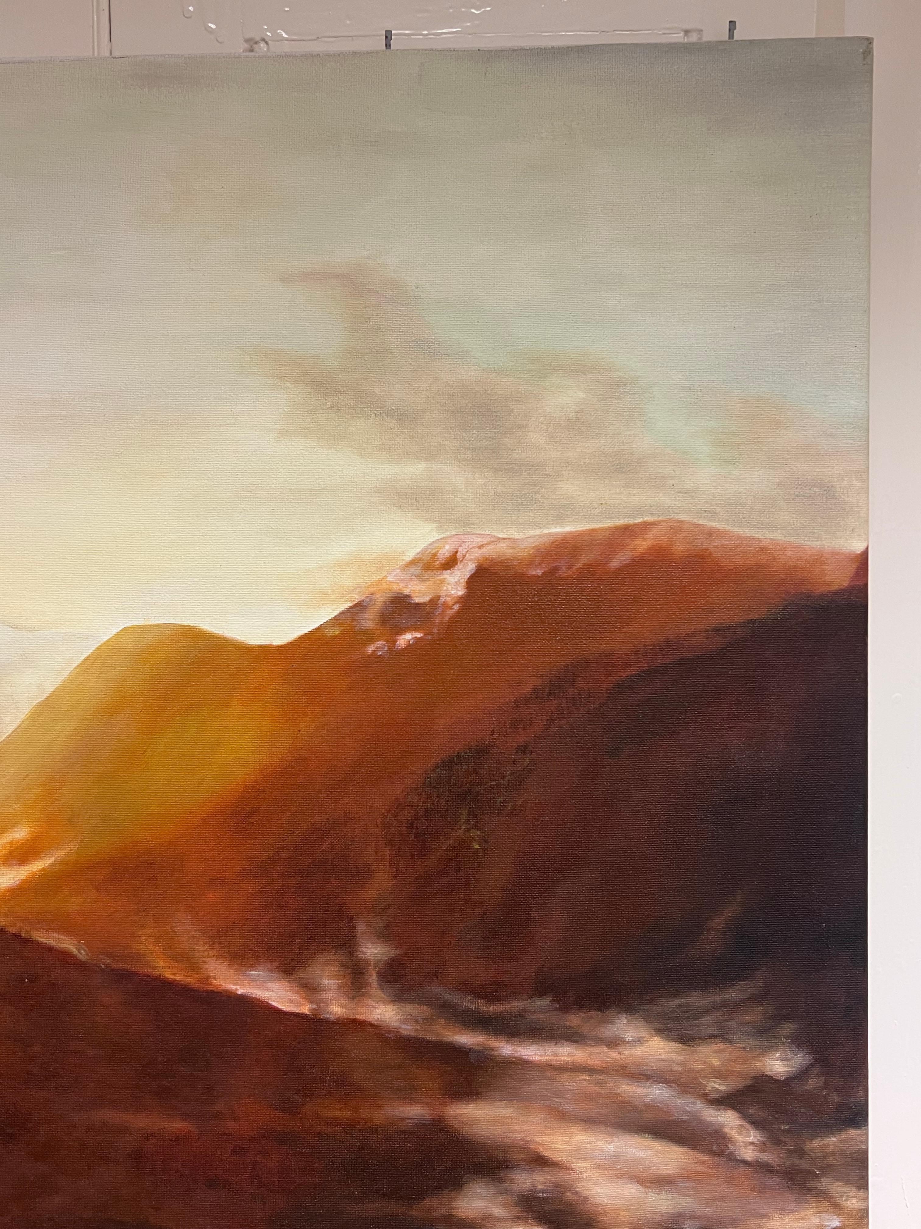 Sonnenaufgang in den Katzenkäfigen, großes Ölgemälde (Viktorianisch), Painting, von (After) Thomas Cole