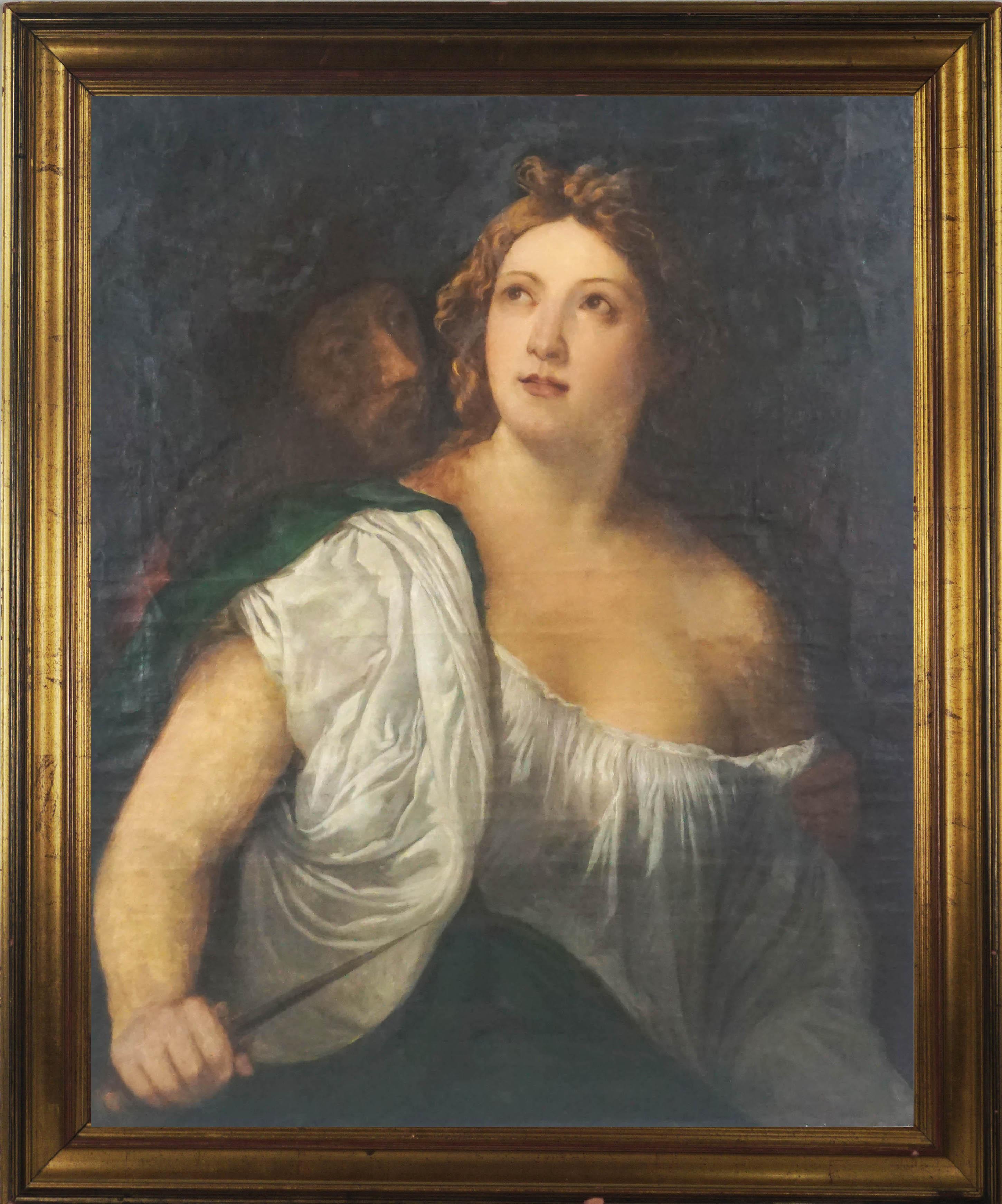 Estudio de principios del siglo XIX sobre "Lucrecia y su marido Lucio" de Tiziano