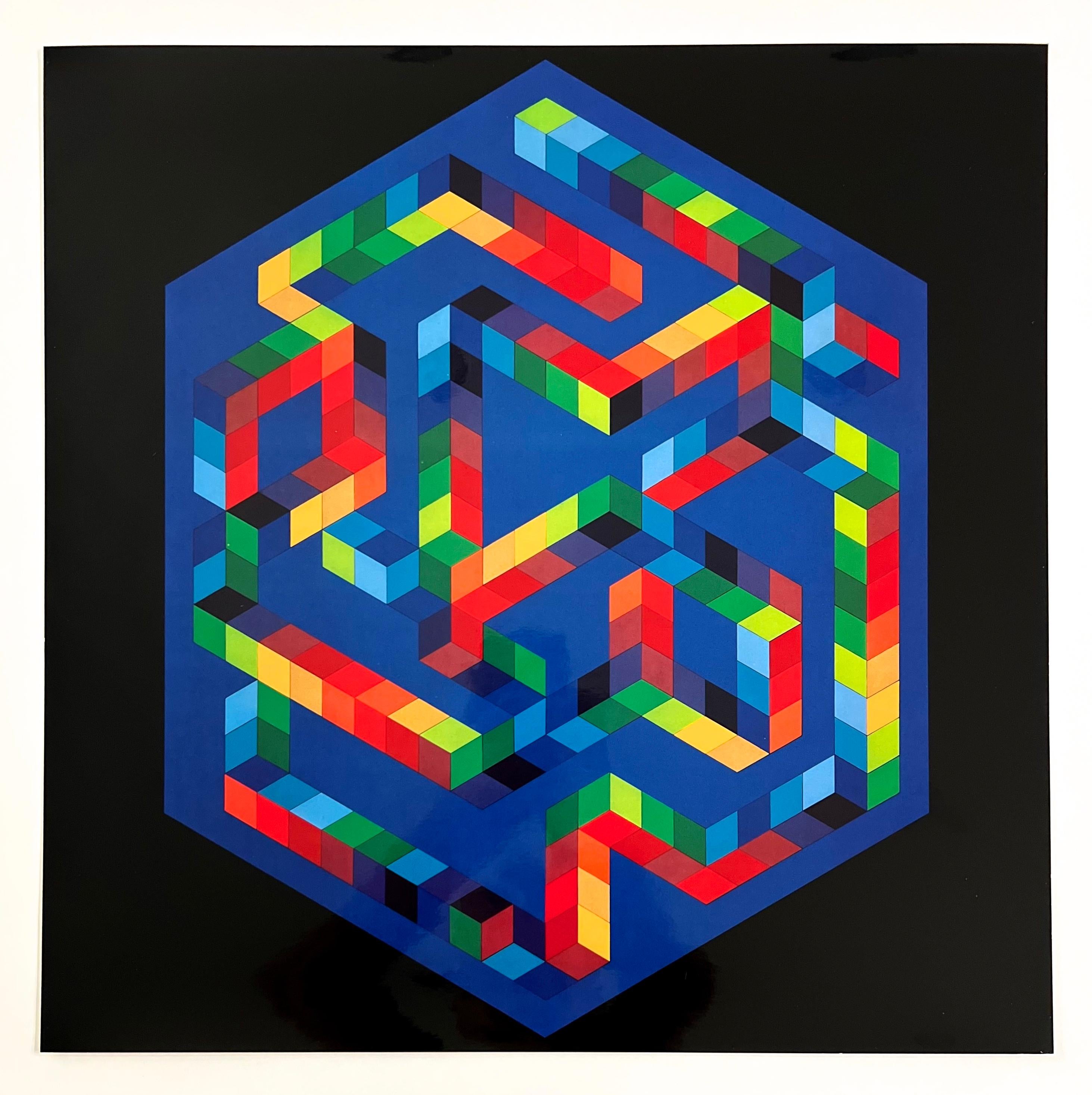 "Babel 3" - Print by (After) Victor Vasarely