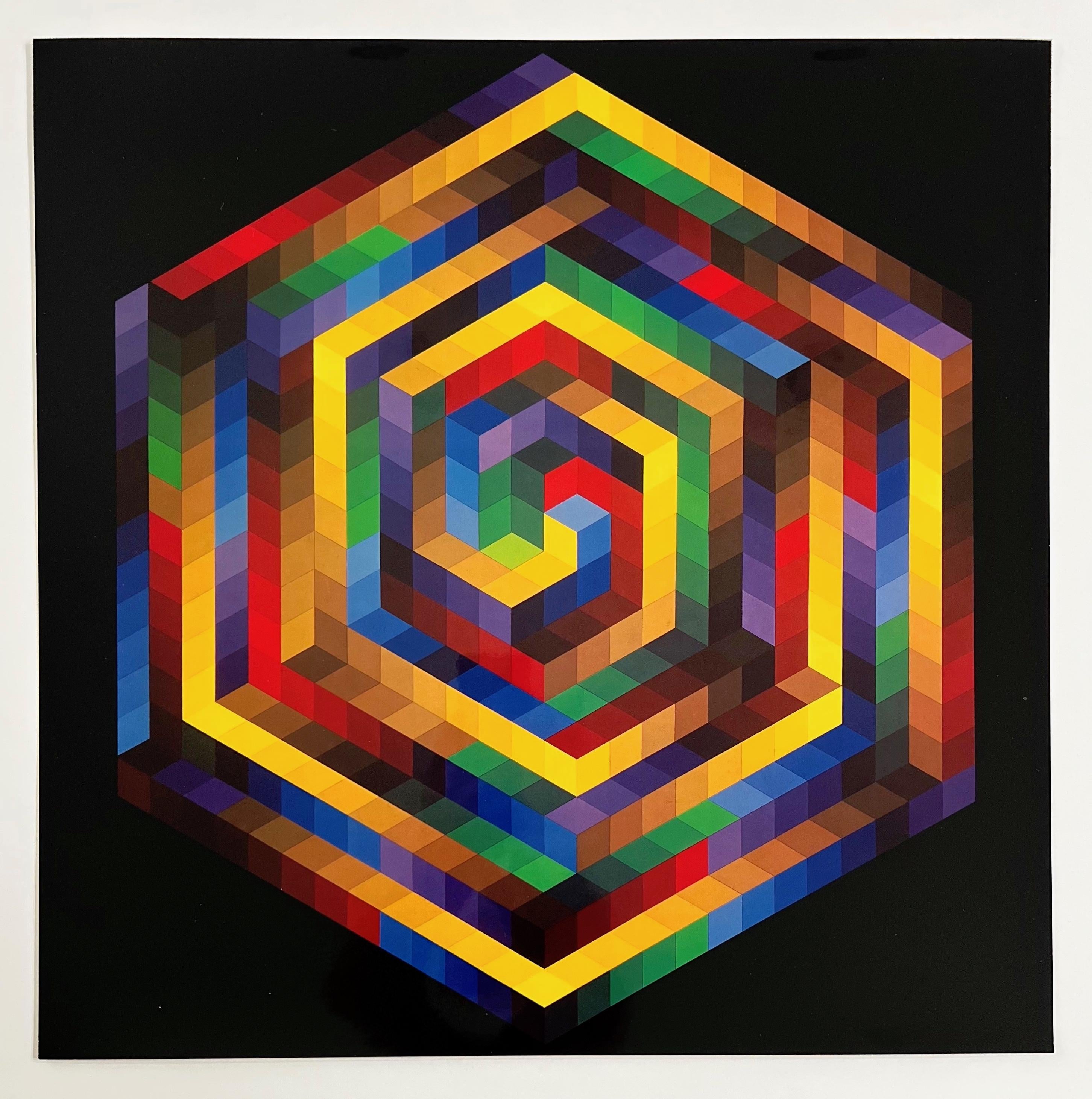 "Hut B" – Print von (After) Victor Vasarely