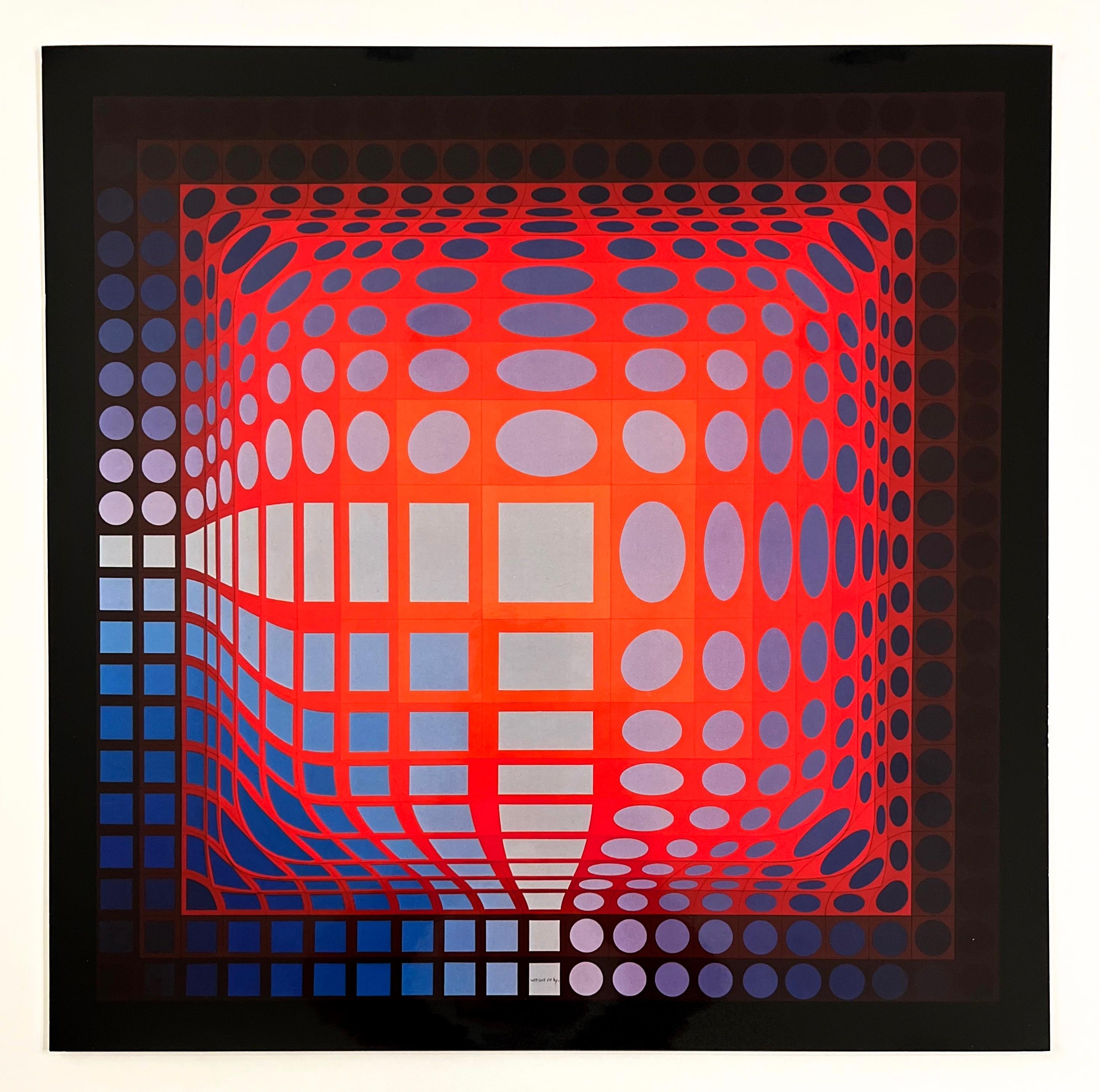 "Koska Quemer" - Print by (After) Victor Vasarely
