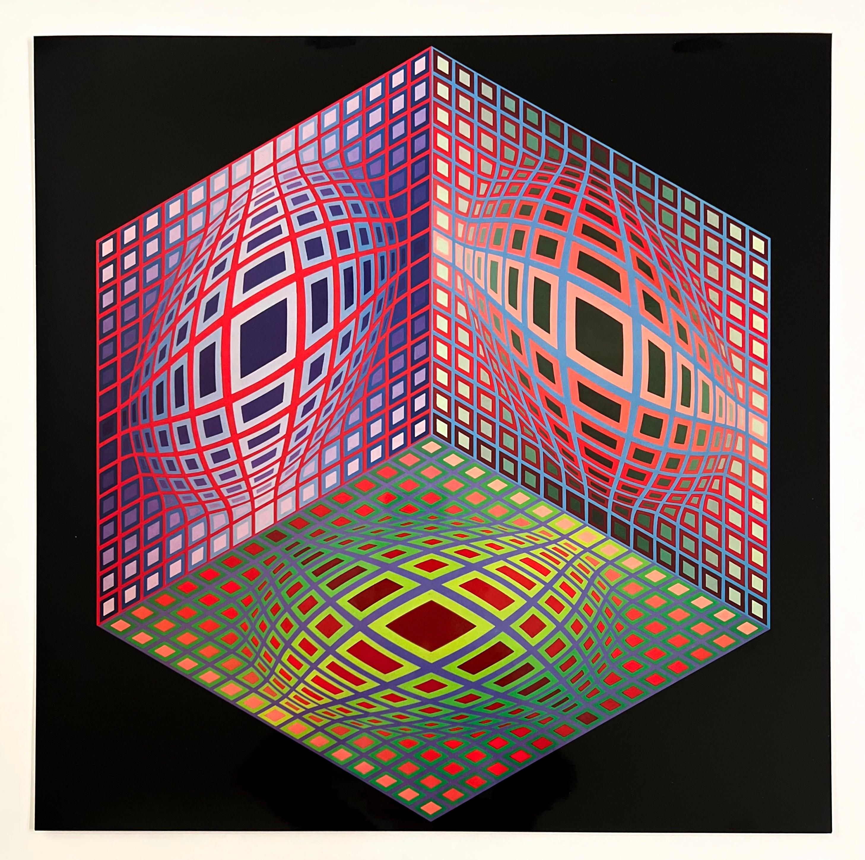 "Test 2" - Print by (After) Victor Vasarely
