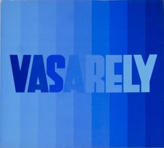 Victor Vasarely - II Cubism Blue Book, 1970 First Edition, Screen Print Inserts