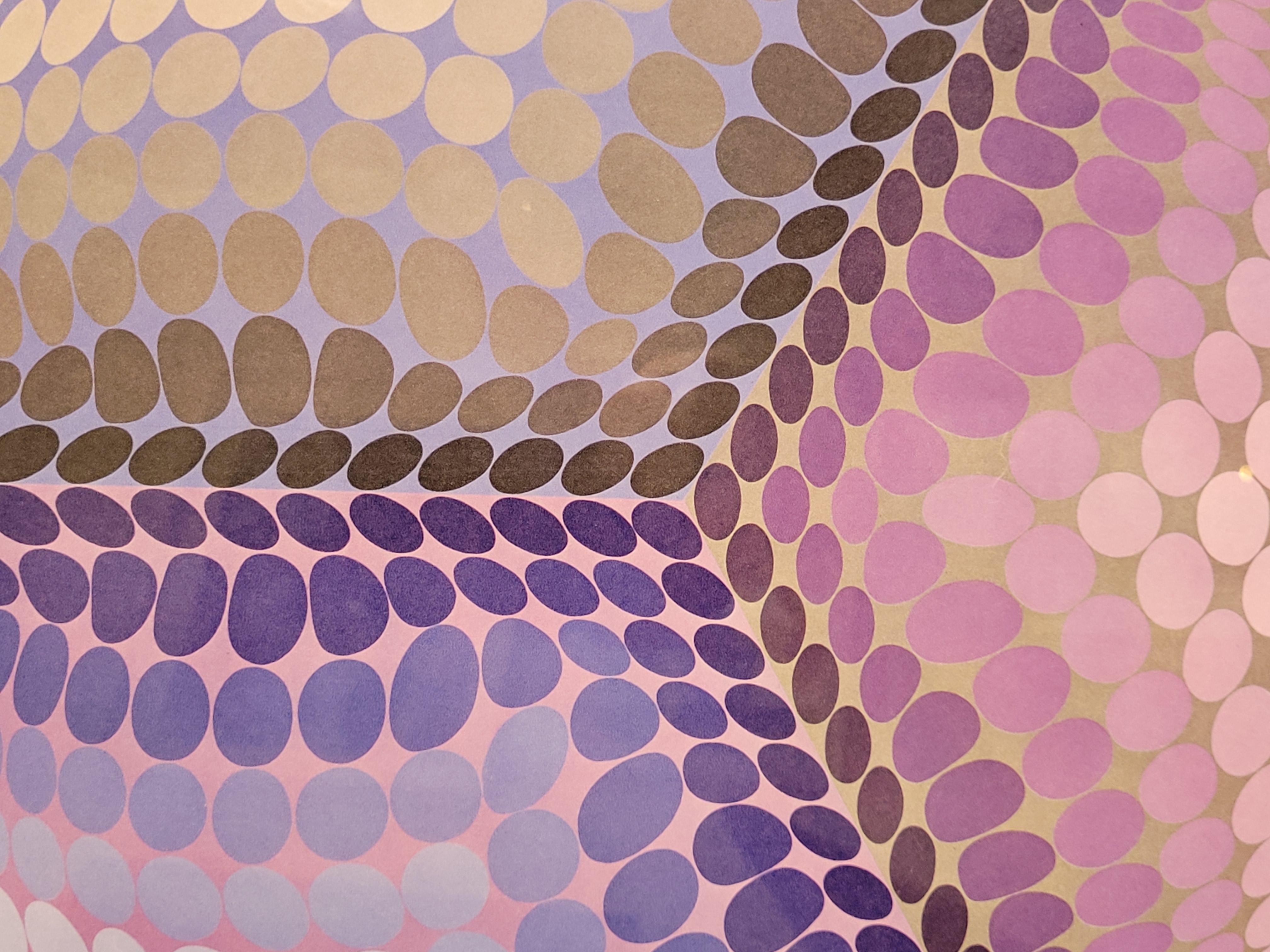 Impresión offset Xexa Domb, Serie Bruckmann. - Print Op Art de (After) Victor Vasarely