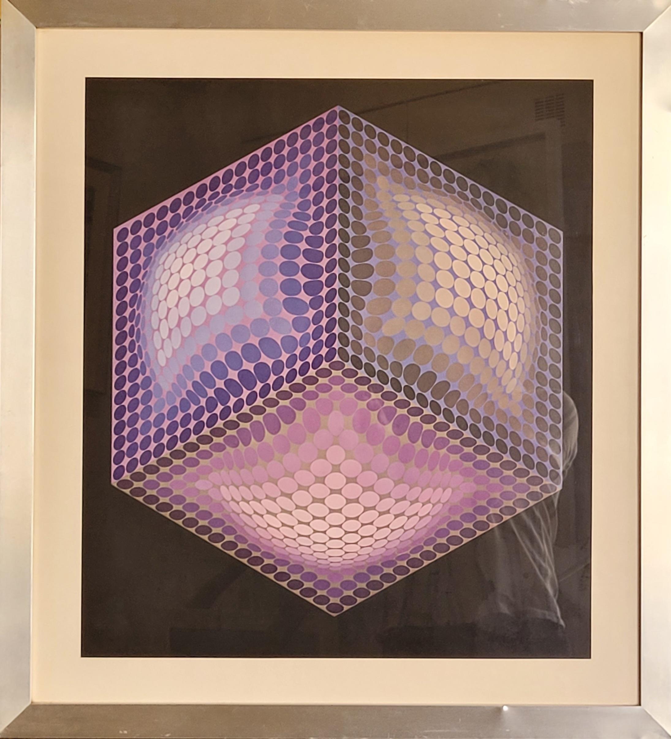 Abstract Print de (After) Victor Vasarely - Impresión offset Xexa Domb, Serie Bruckmann.