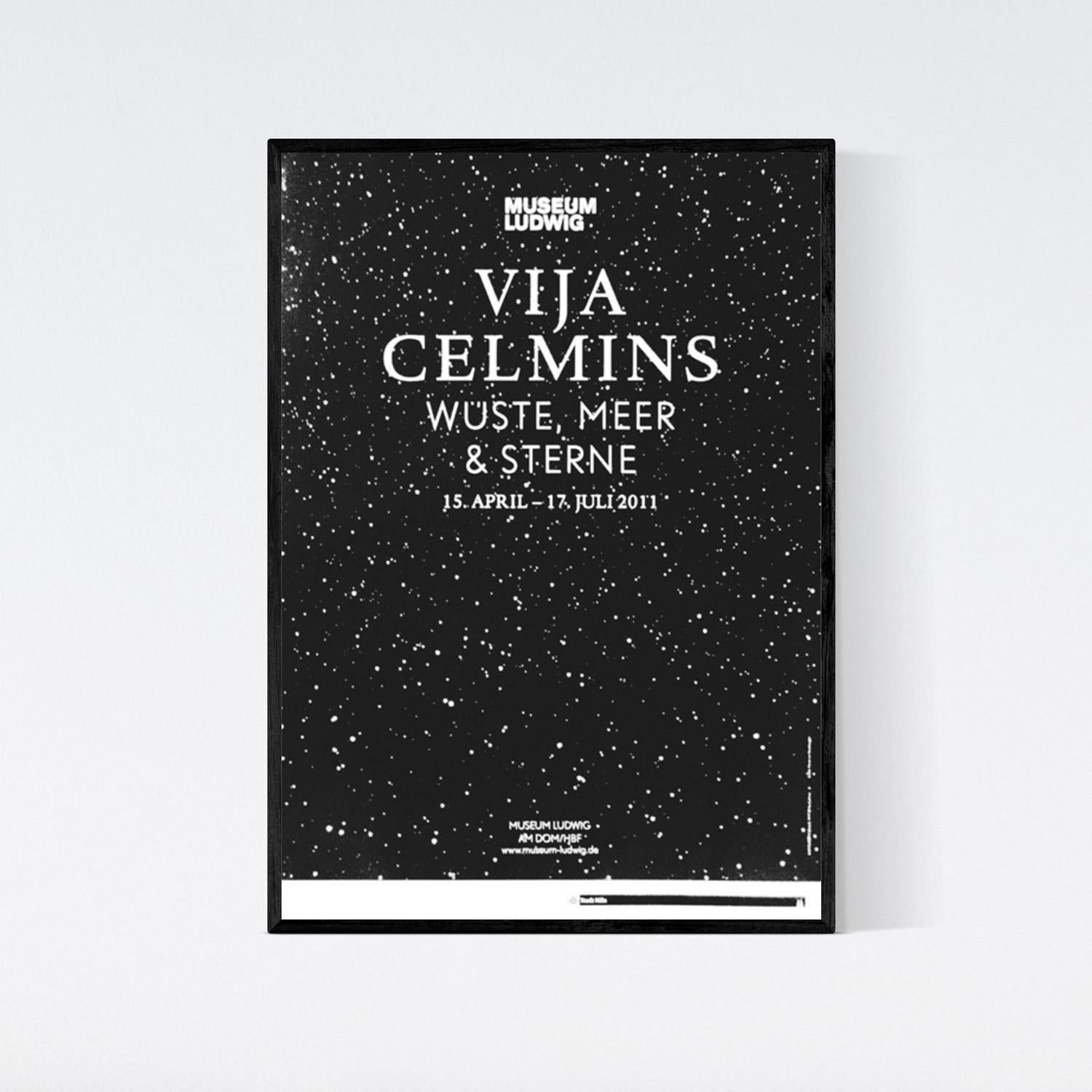 Vija Celmins, Wuste, Écume de mer, Sterne (Desert, Sea & Stars), affiche d'exposition de 2011 - Contemporain Print par (after) Vija Celmin