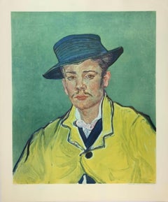 Van Gogh-Portrait of A. Roulin:Vintage Lithography-Publish by Franz Hanf. Munich