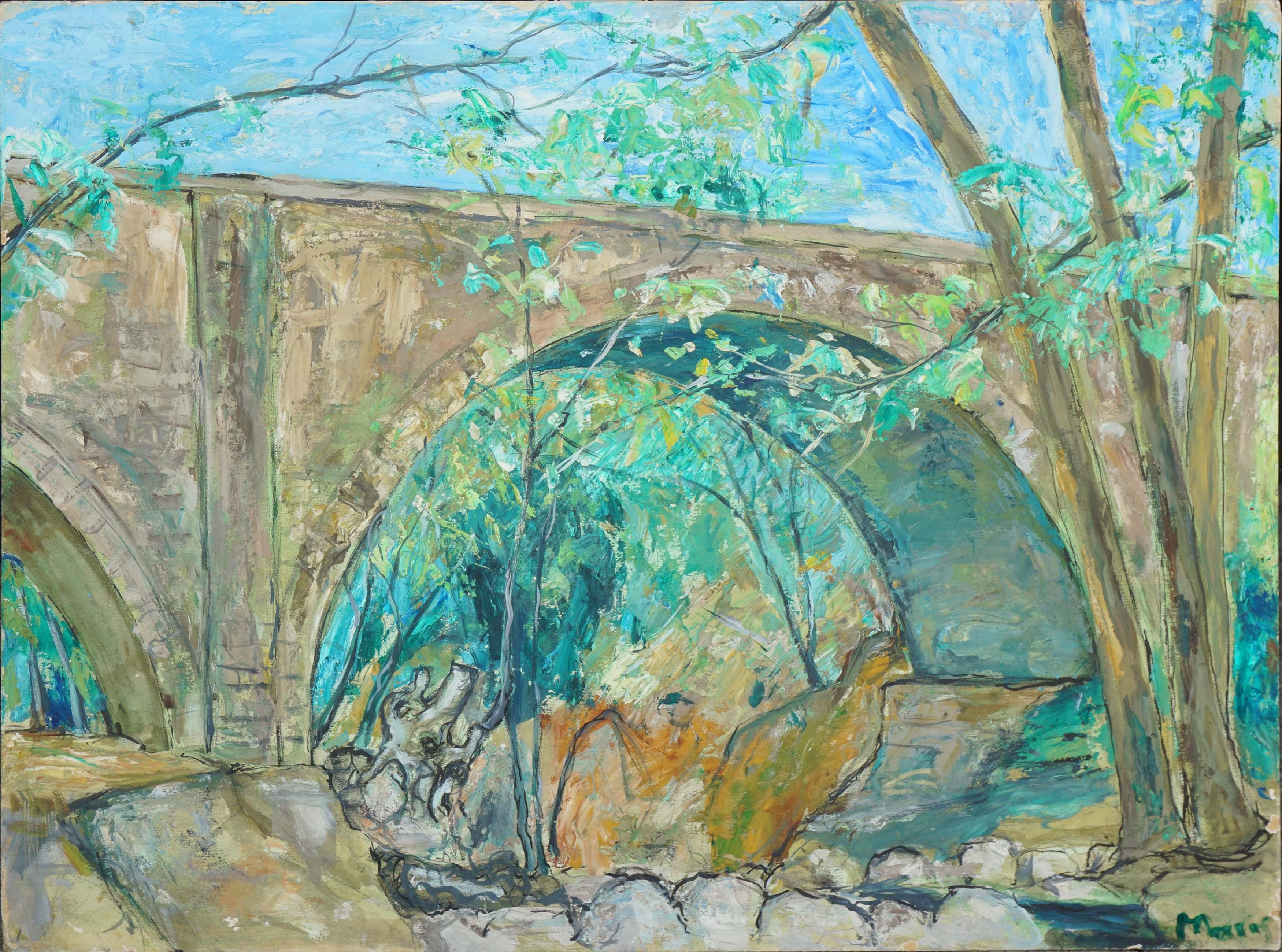 Post Impressionist Landscape, Under the Bridge