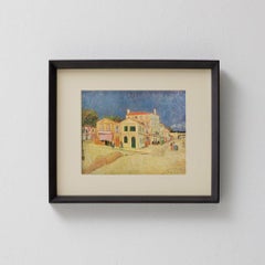 Framed Vincent van Gogh Print of The Yellow House in Arles, French Mid-Century