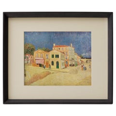Framed Vincent van Gogh Print of The Yellow House in Arles, French Mid-Century