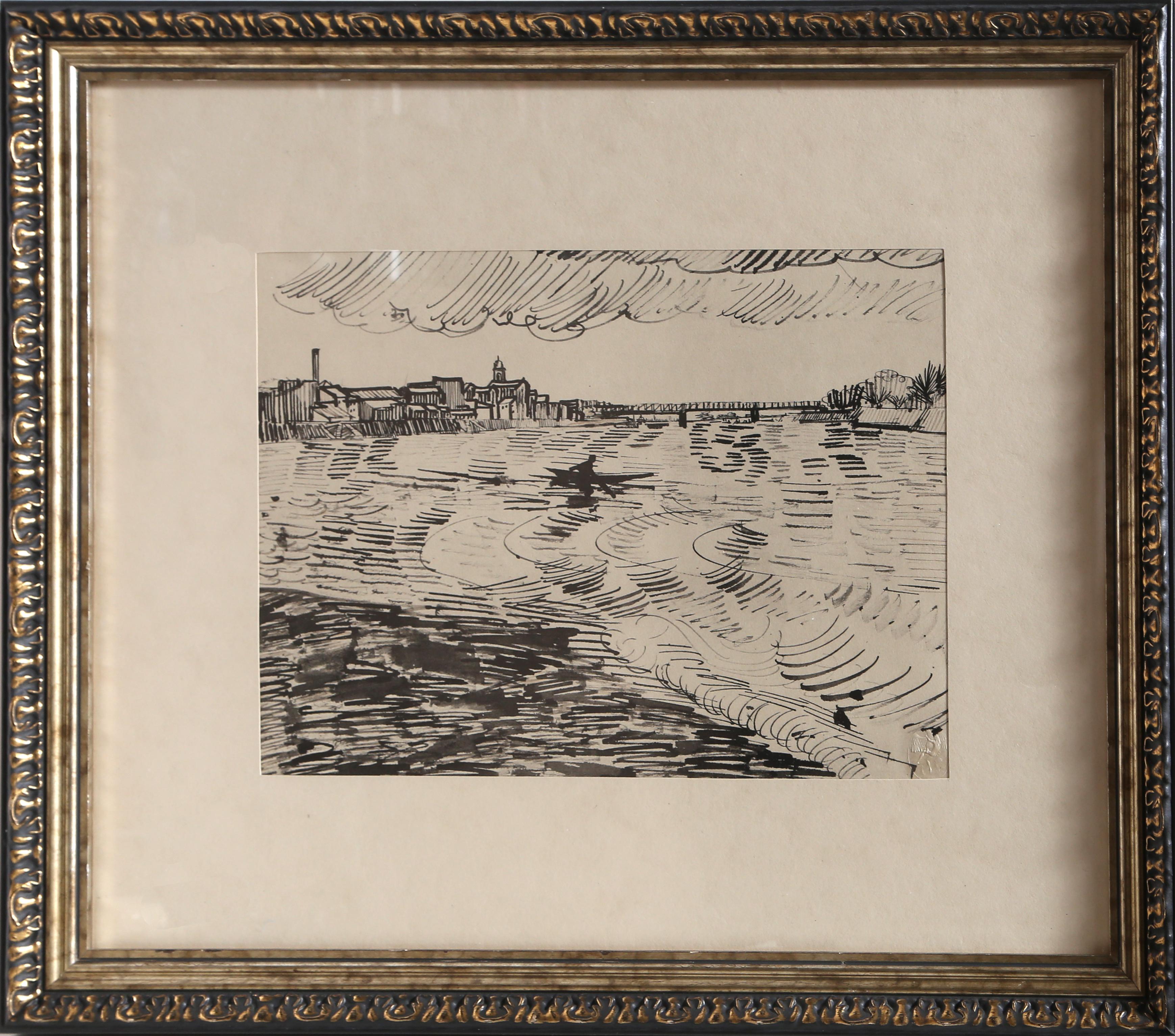 The Rhone River, 1919, Print by Vincent van Gogh 