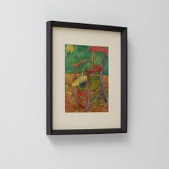 Vincent van Gogh Framed Color Print of Gauguin’s Chair, Editions du Chêne, Paris