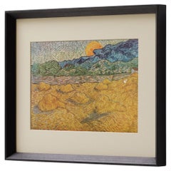 Vincent van Gogh Framed Color Print of Landscape with Wheat Sheaves, 1947