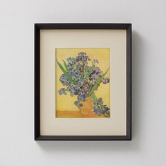 Vincent van Gogh Framed Iris Still Life Print, Editions du Chêne, Paris, 1947