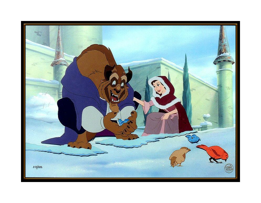 beauty and the beast animation cel
