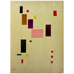 After Wassily Kandinsky "Fond Jaune" 1931, Printed Mourlot 1953