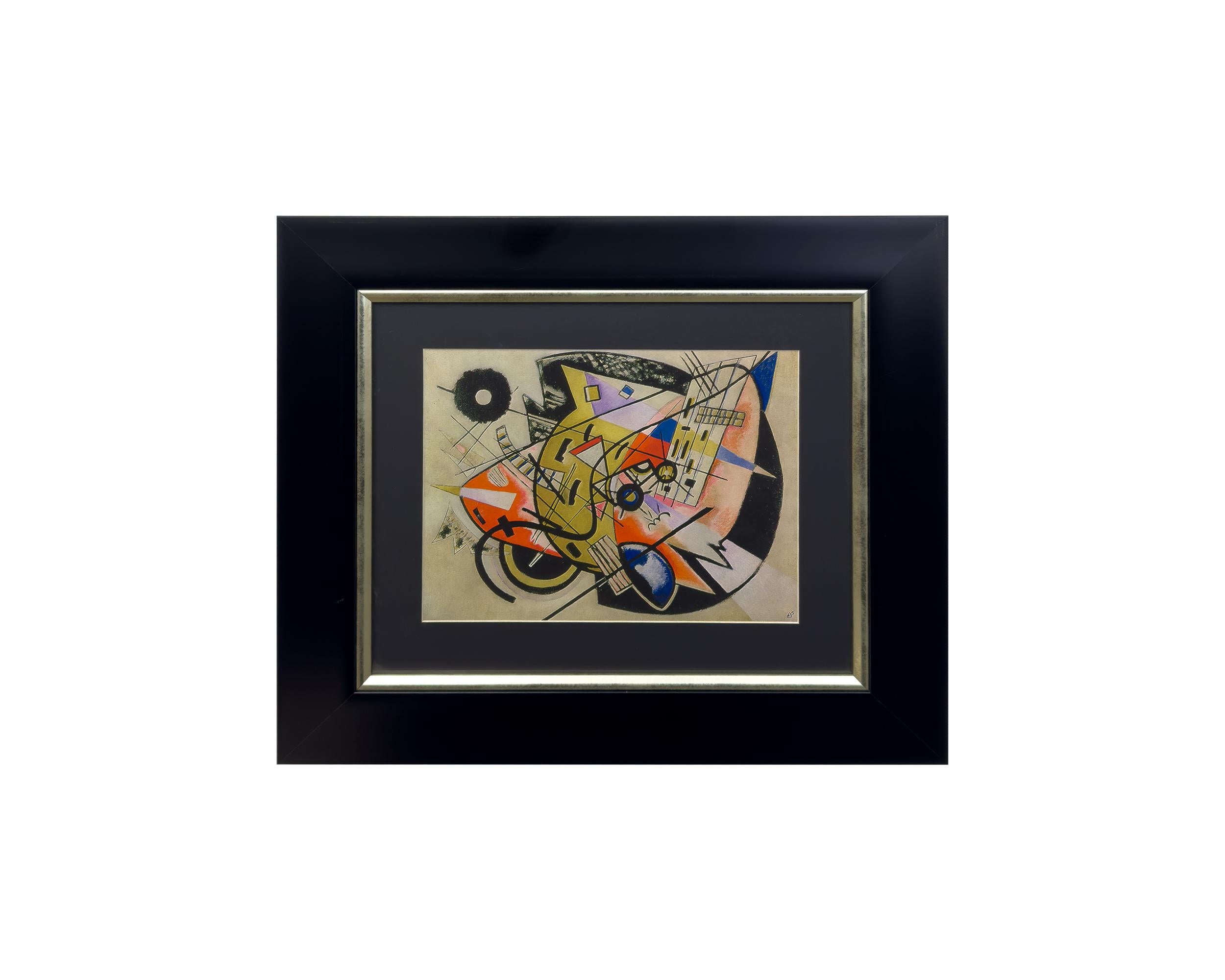 (after) Wassily Kandinsky Abstract Print - Abstract Lithograph After Wassily Kandinsky, Framed