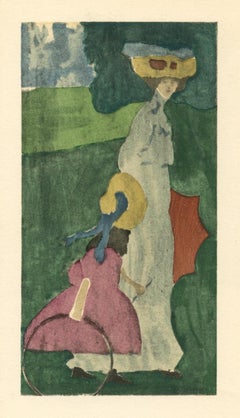 Vintage "Été" (Summer) lithograph