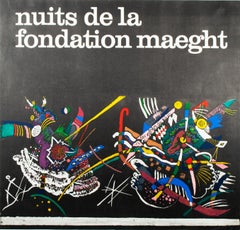 'Nuits de la Fondation Maeght' lithograph event poster