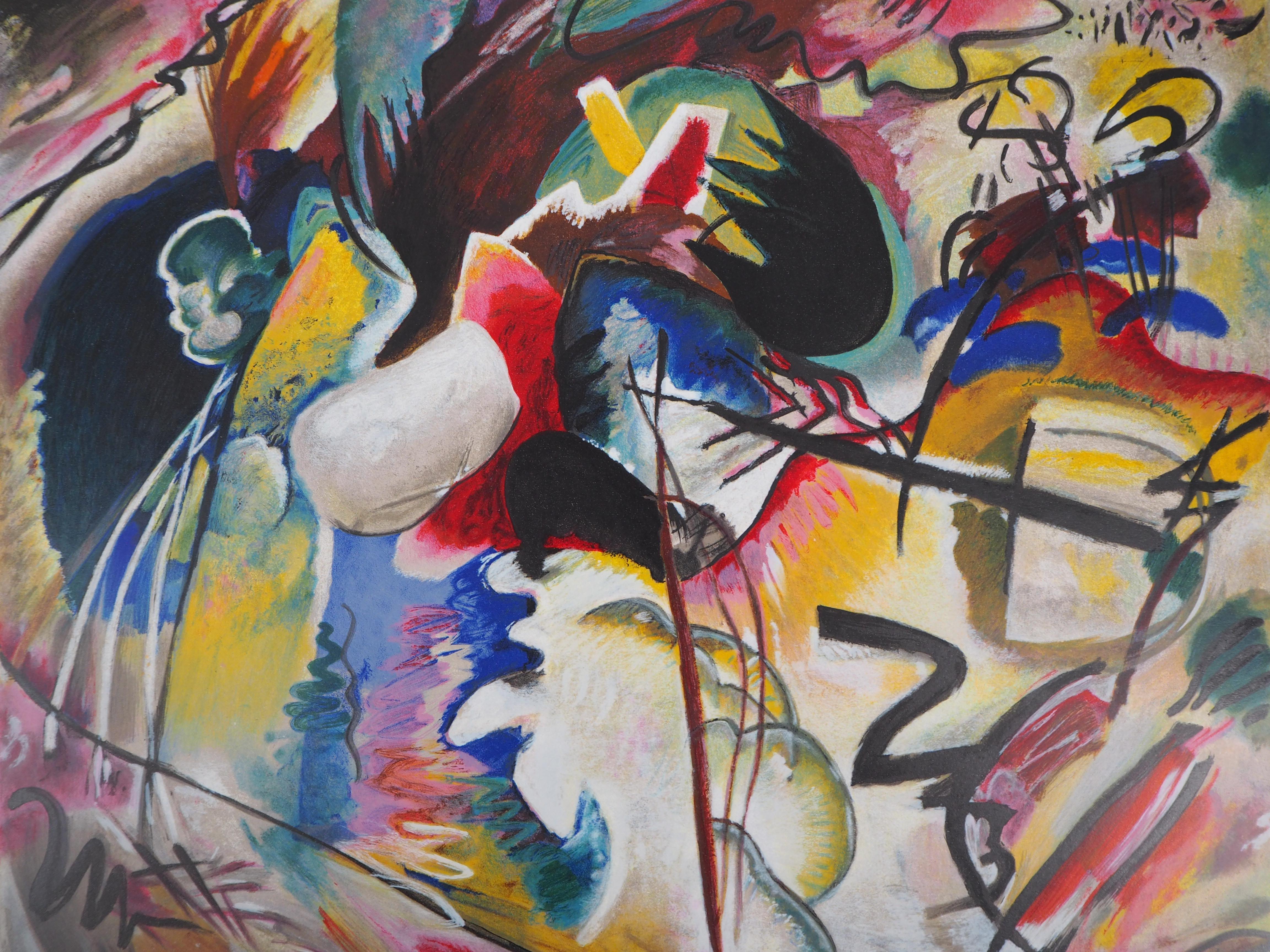 Surrealist Landscape - Lithograph, Maeght 1962 - Abstract Print by (after) Wassily Kandinsky