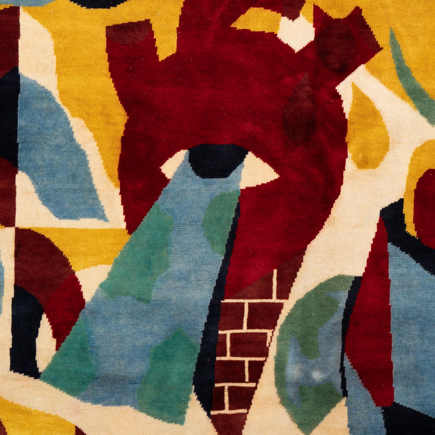 Unknown After	Akacorleone.	Rug,	or	tapestry	« Baisa	City ».	Contemporary	work. For Sale