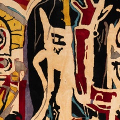 After Jean-Michel Basquiat, Alfombra o tapiz de lana.	Obra contemporánea.