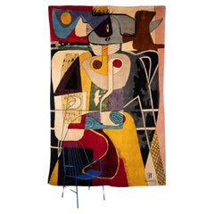 Vintage After	Le	Corbusier,	Rug, or	tapestry « Taureau	II ».	Contemporary	work