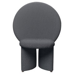 Sedia pomeridiana, Scultorea, Da pranzo, Occasionale, Boucle grigio