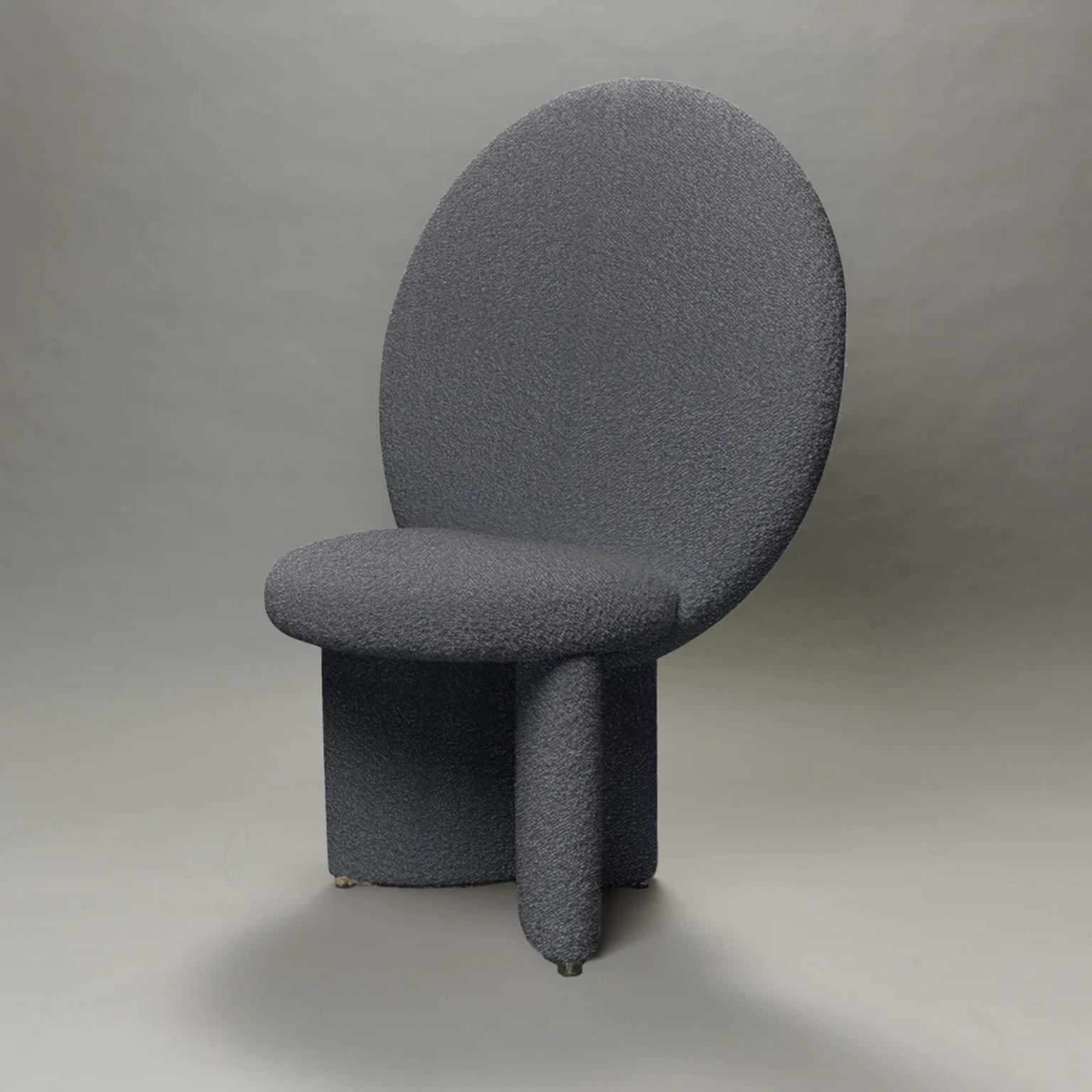 Contemporary Afternoon Cream Bouclé Chair by Bohinc Studio