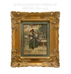 "Afternoon in the Park" Figurative Watercolor Painting by Arthur David McCormick