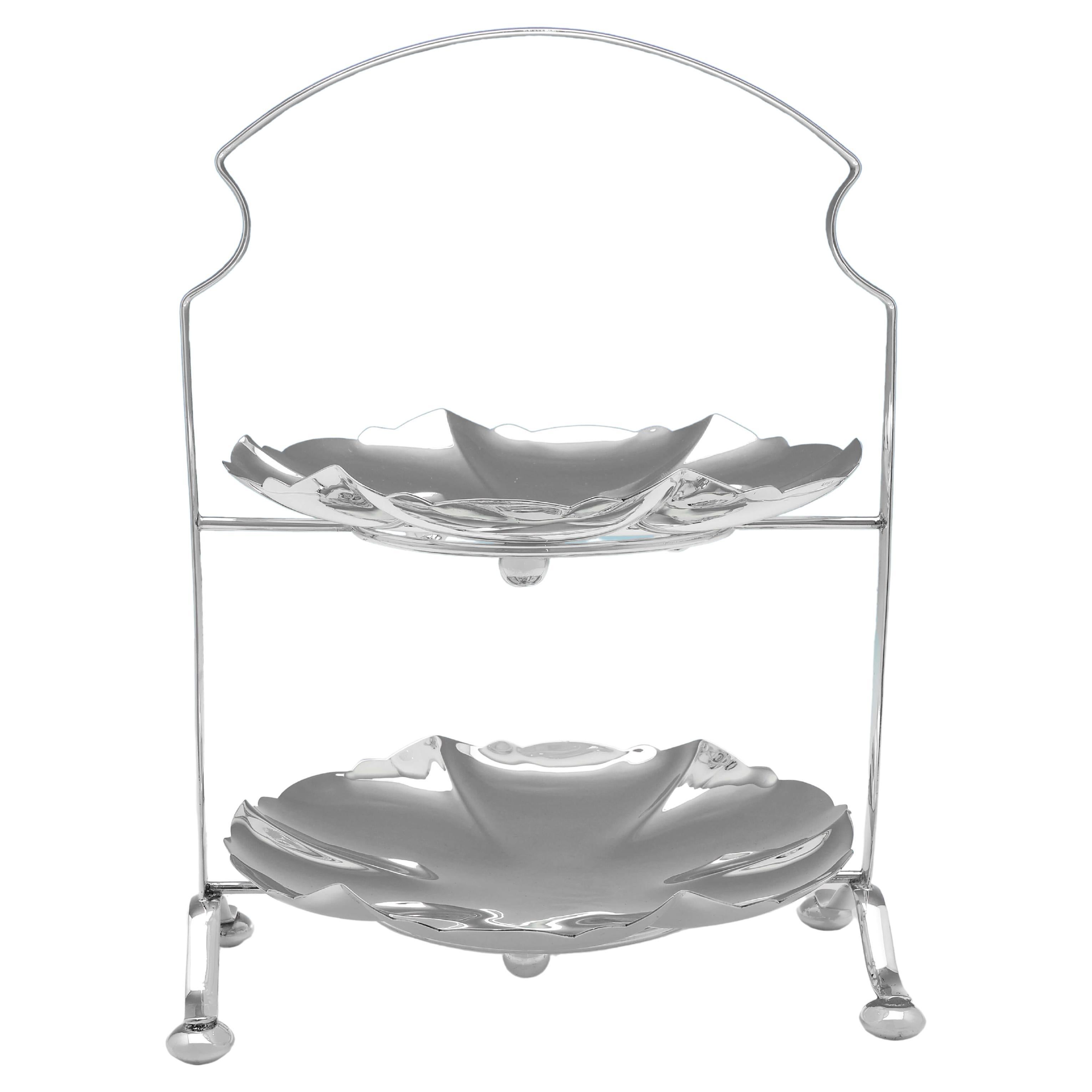 Afternoon Tea, Silver Plated Cake Stand, Made circa 1920 