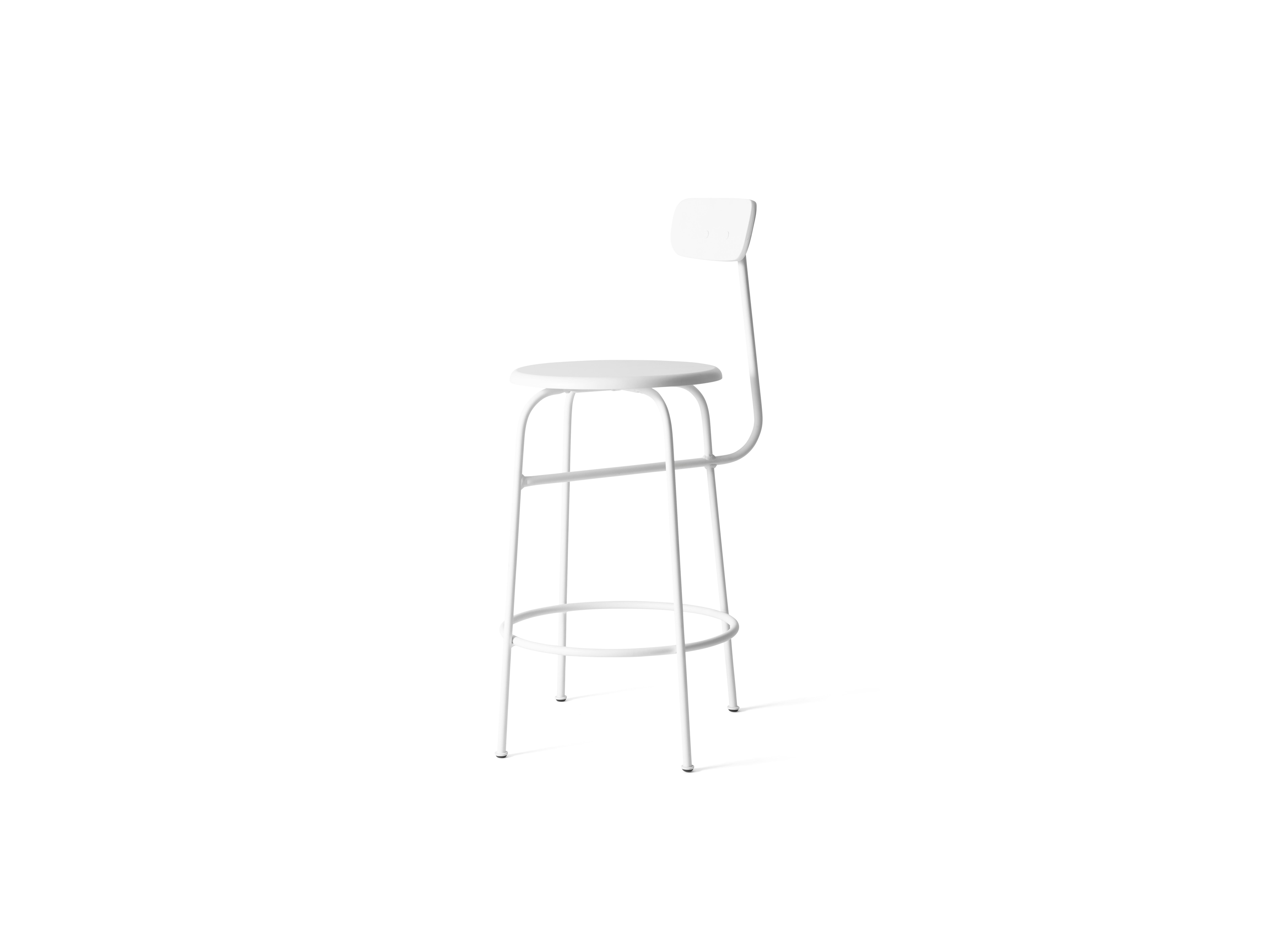 Steel Afteroom Bar Chair, Black Wood For Sale