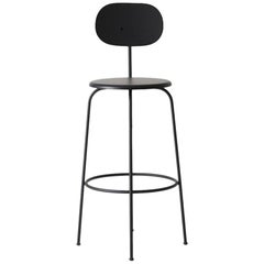 Afteroom Bar Chair Plus, Black, Wood Seat and Back
