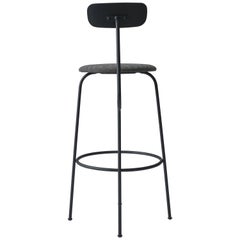 Afteroom Bar Chair, Upholstered, Black Legs with Basel Fabric