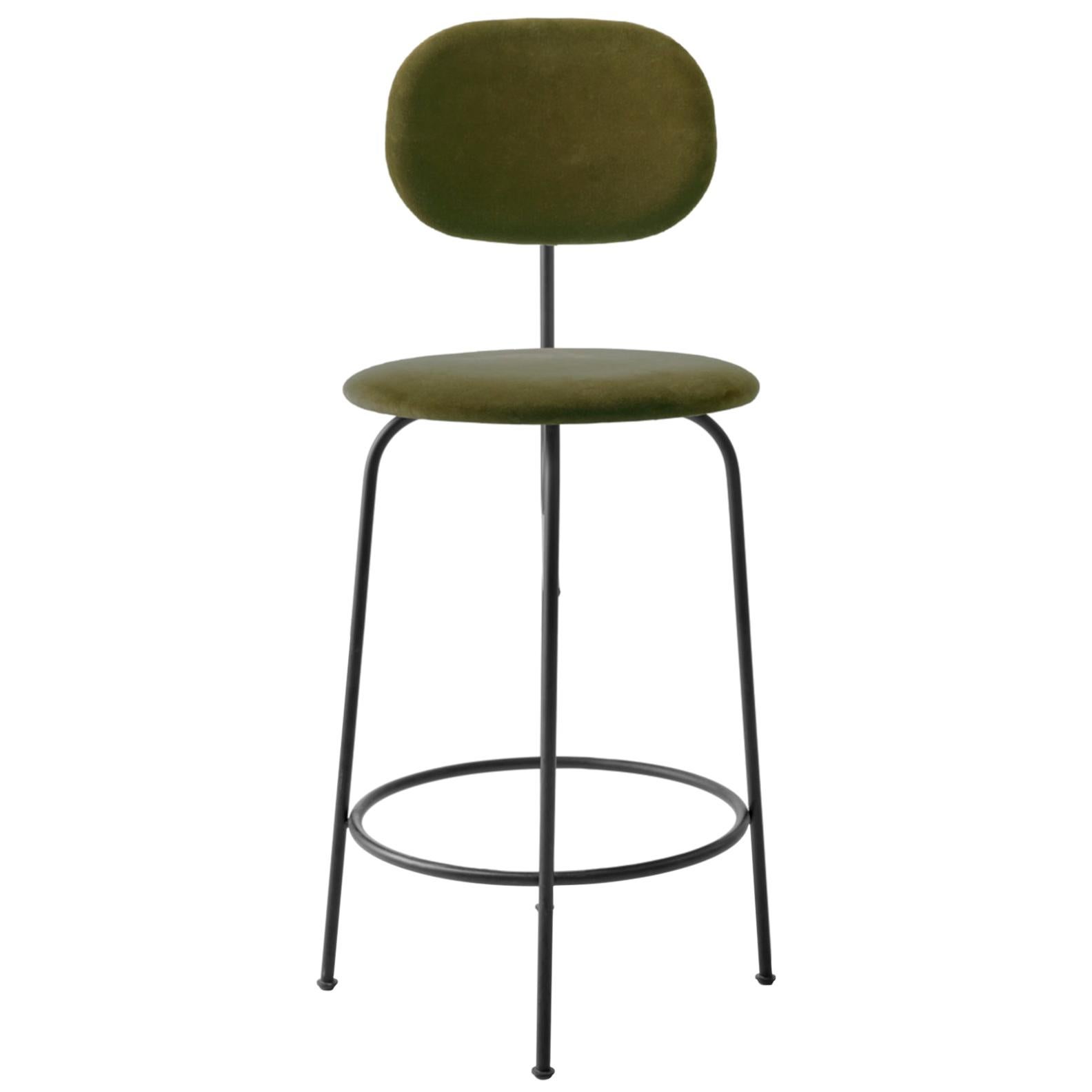 Afteroom Counter Chair Plus, Black Legs, City Velvet CA7832/031 ‘Earth’