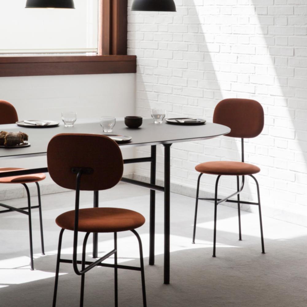 Beautifully minimal, the Afteroom chair pays homage to functionalism and the Bauhaus school of art. A Menu bestseller ever since its launch in 2012, the chair is the work of Afteroom, a young Stockholm-based design studio, founded by designers