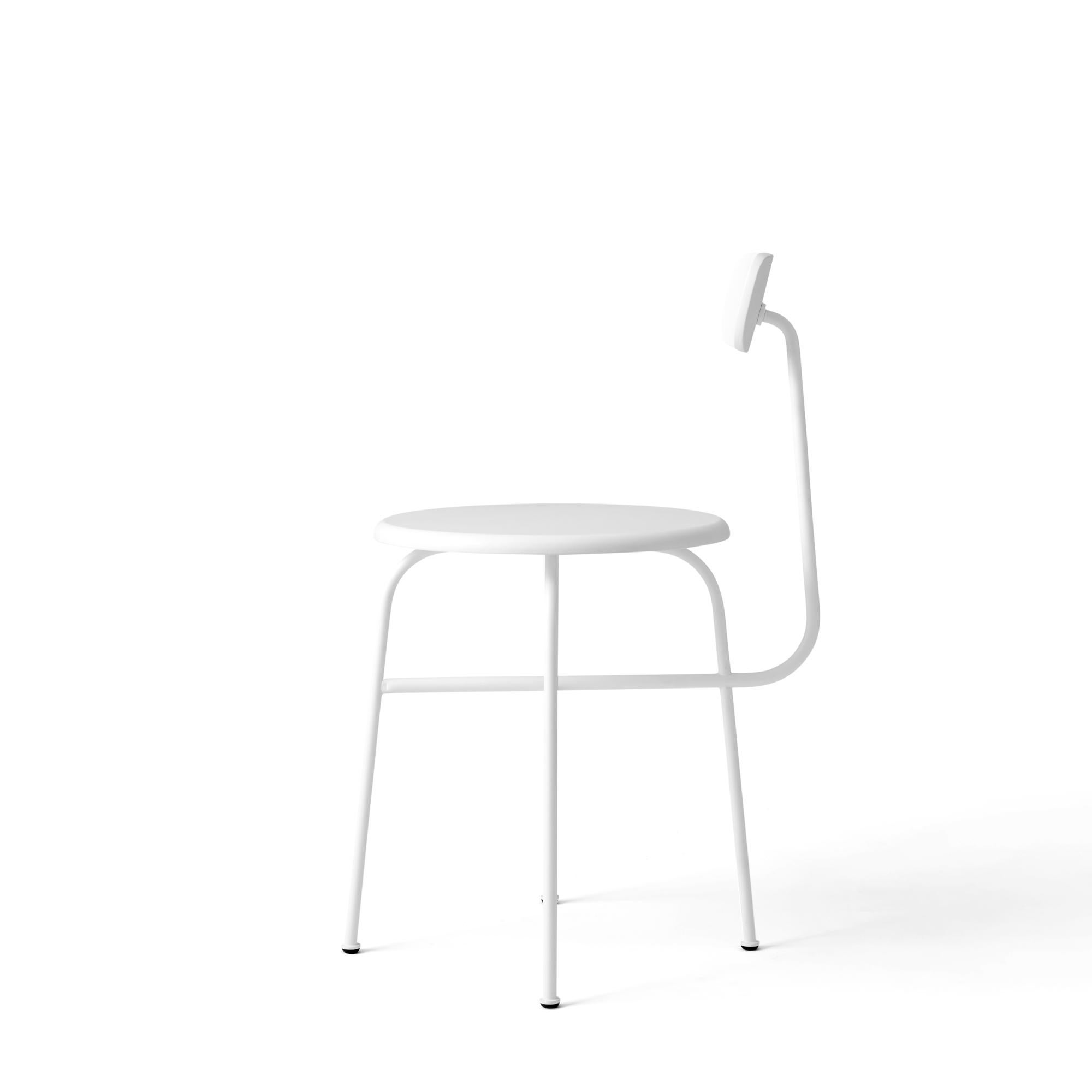 Scandinavian Modern Afteroom Dining Chair, White For Sale