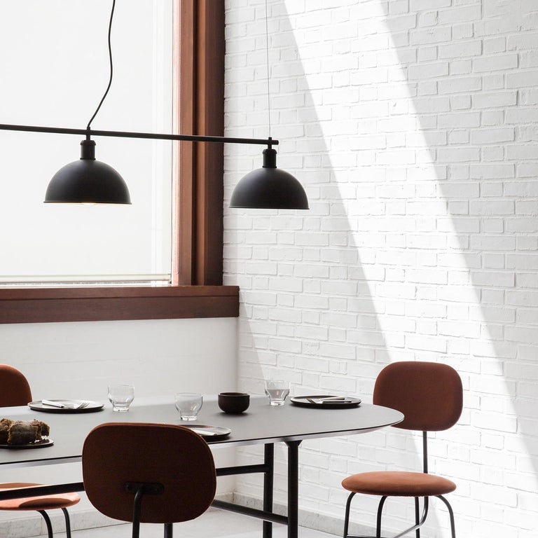 Afteroom Plus, Dining Chair, Black Legs, Brown Velvet at ...