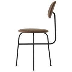 Afteroom Plus, Dining Chair, Black Legs, Brown Velvet