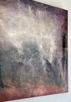 Peinture à l'huile sur toile "AG" par Anne Raymond, Abstraction moderne USA, c. 2000