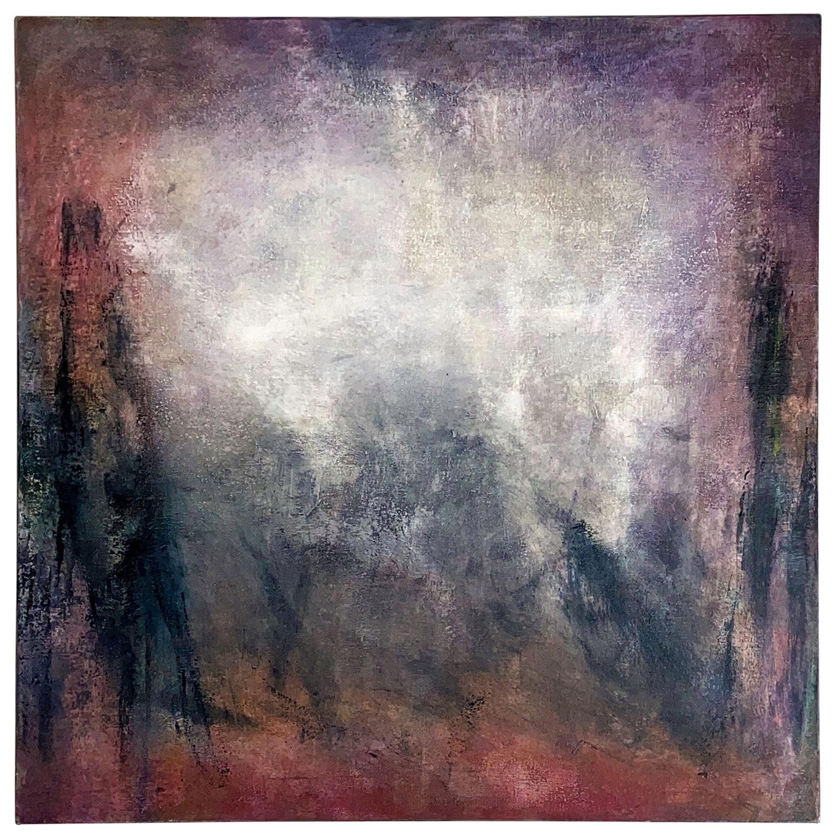 Pintura al óleo sobre lienzo "AG" de Anne Raymond, Abstracción moderna EE.UU., c. 2000