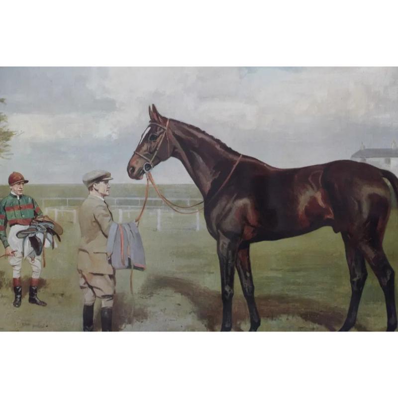 Bahram vincitore del Derby Stakes, 1935 di A.G. Haigh (1870-1963) Provenienza: Th in vendita 2
