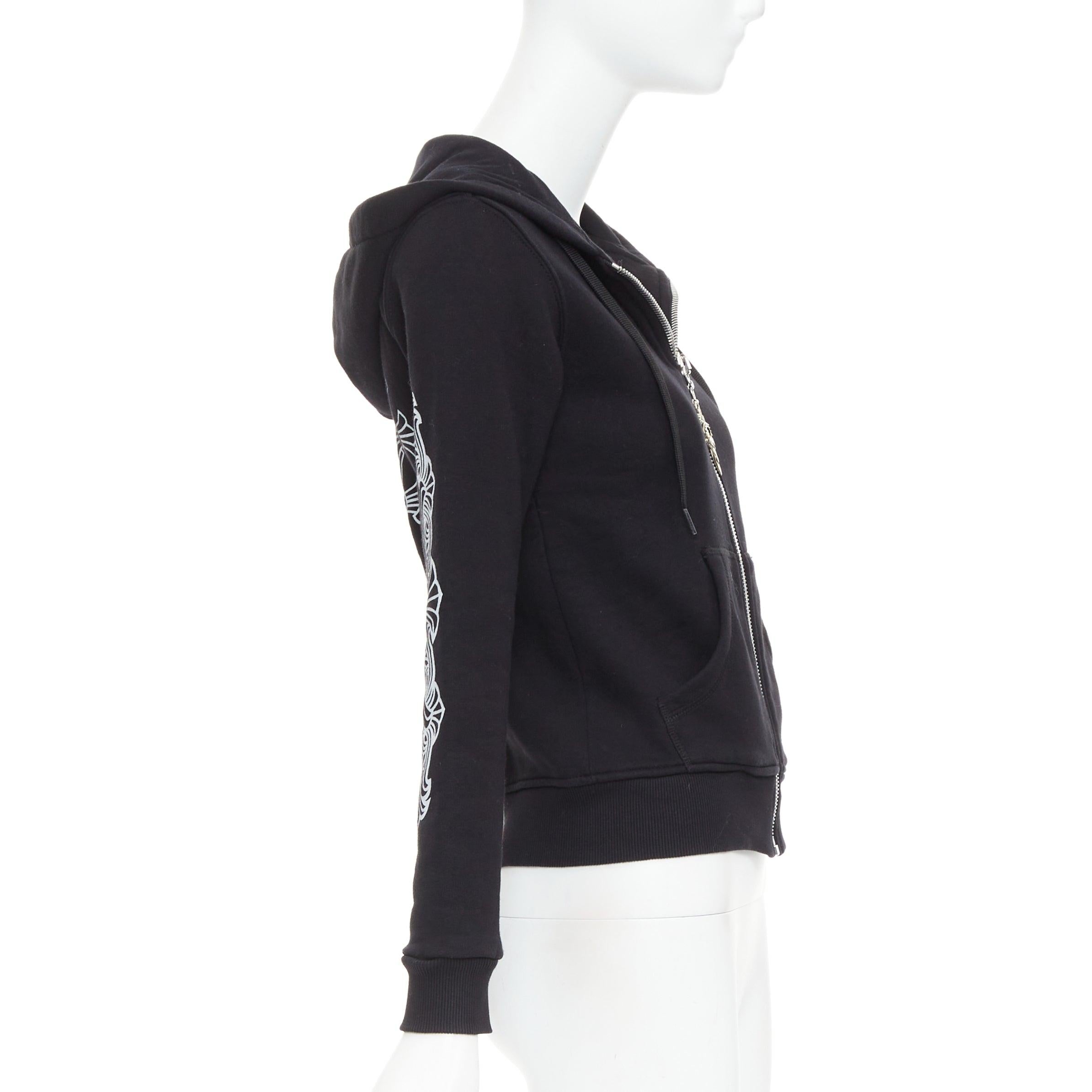 A&G Rock n Roll Couture Amal Guessou 925 sterling silver dagger zip hoodie S For Sale 1