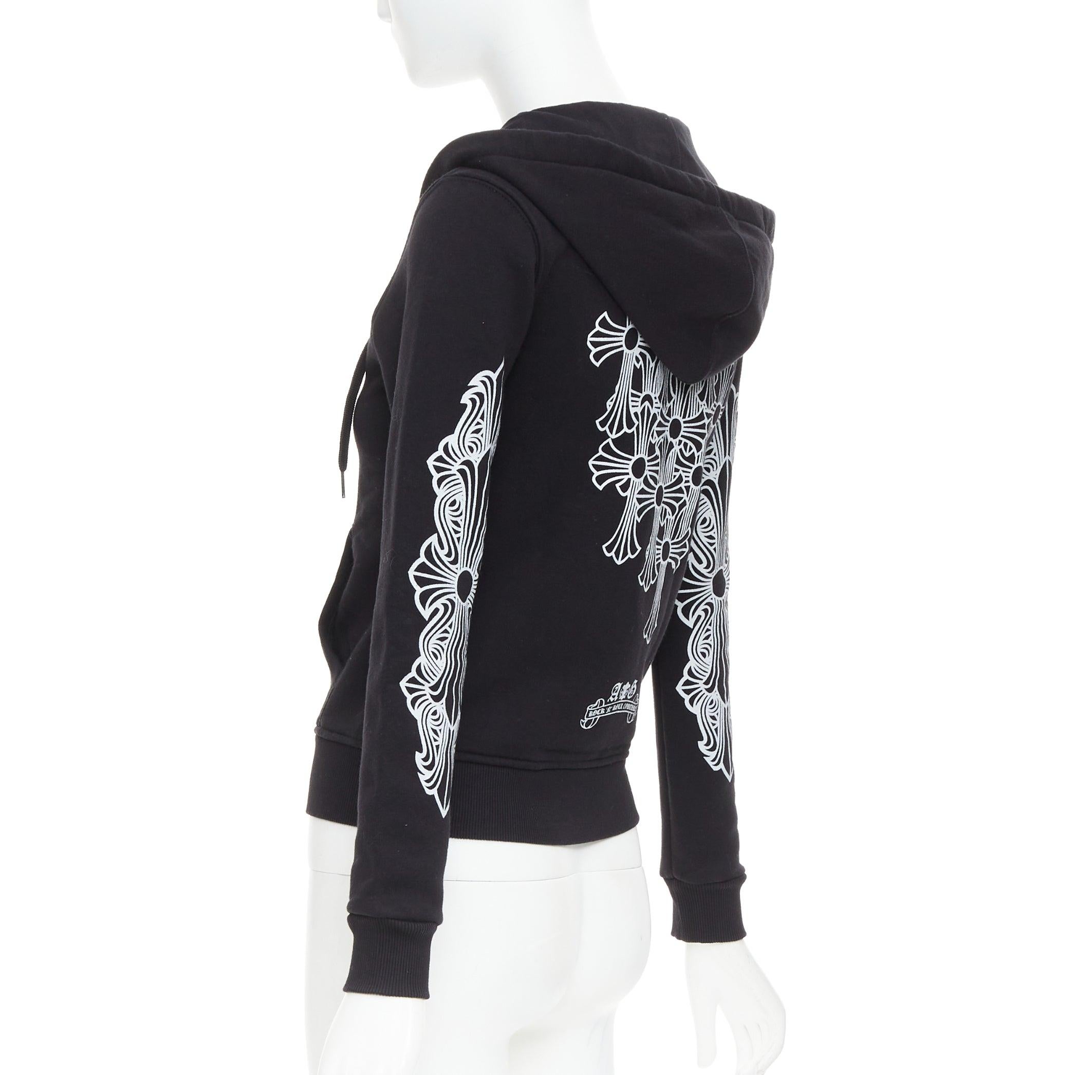 A&G Rock n Roll Couture Amal Guessou 925 sterling silver dagger zip hoodie S For Sale 2