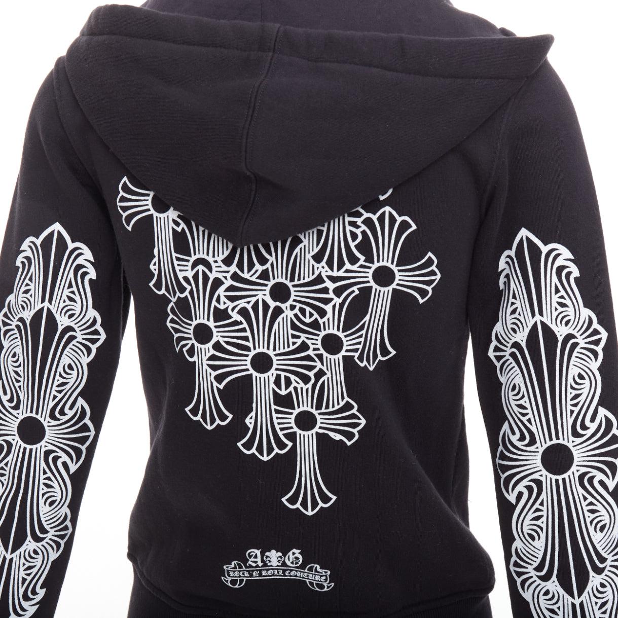 A&G Rock n Roll Couture Amal Guessou 925 sterling silver dagger zip hoodie S For Sale 3