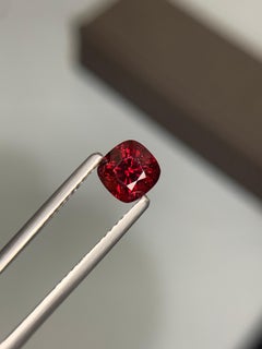 AGA Certified 1.25 Carat Natural Loose Burmese Red Spinel From Myanmar