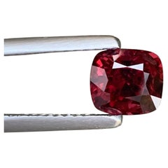 AGA Certified 1.49 Carat Natural Loose Burmese Red Spinel Gemstone