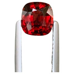 AGA Certified 1.70 Carat Natural Loose Burmese Red Spinel Gemstone