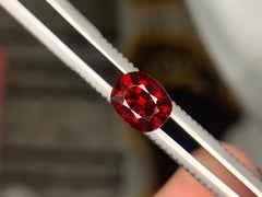 AGA Certified 2.03 Carat Natural Loose Burmese Red Spinel Gemstone