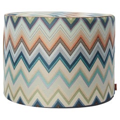 Puf Agadir Cilíndrico Motivo Chevron by Missoni Home Collection